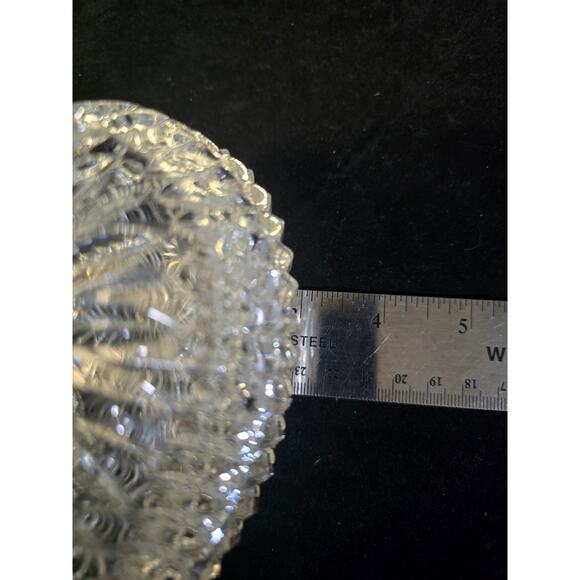 VNTG Gorham Full Lead Crystal Chantilly Egg Candy Dish 4.75" Excellent Condition - Picture 8 of 9